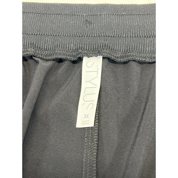 Stylus Womens 3X Mid Rise Jogger Black 4 Way Stretch Feather Weight Quick Dri - Picture 8 of 9
